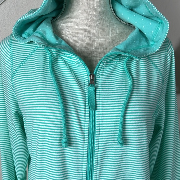 Made for Life PM Green Striped Hoodie Jacket - Picture 2 of 15